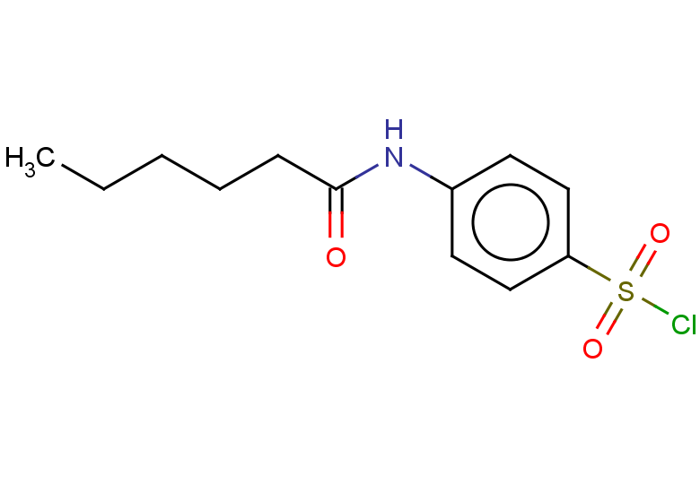 4-hexanamidobenzene-1-sulfonyl chloride
