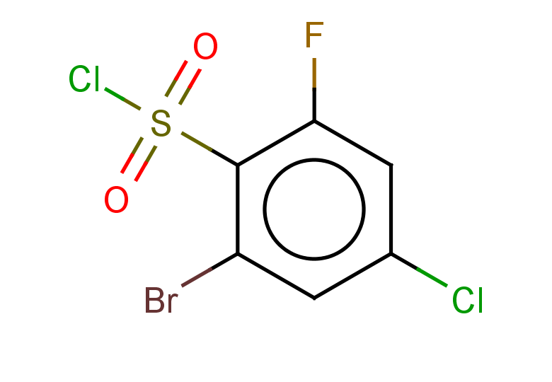 2-bromo-4-chloro-6-fluorobenzene-1-sulfonyl chloride