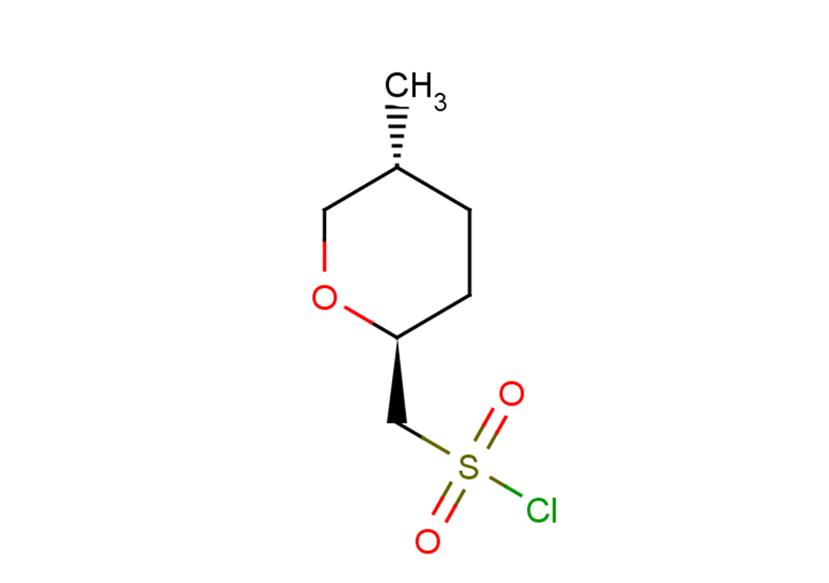 rac-[(2R,5S)-5-methyloxan-2-yl]methanesulfonyl chloride, trans
