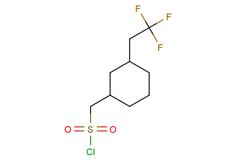 [3-(2,2,2-trifluoroethyl)cyclohexyl]methanesulfonyl chloride, Mixture of diastereomers