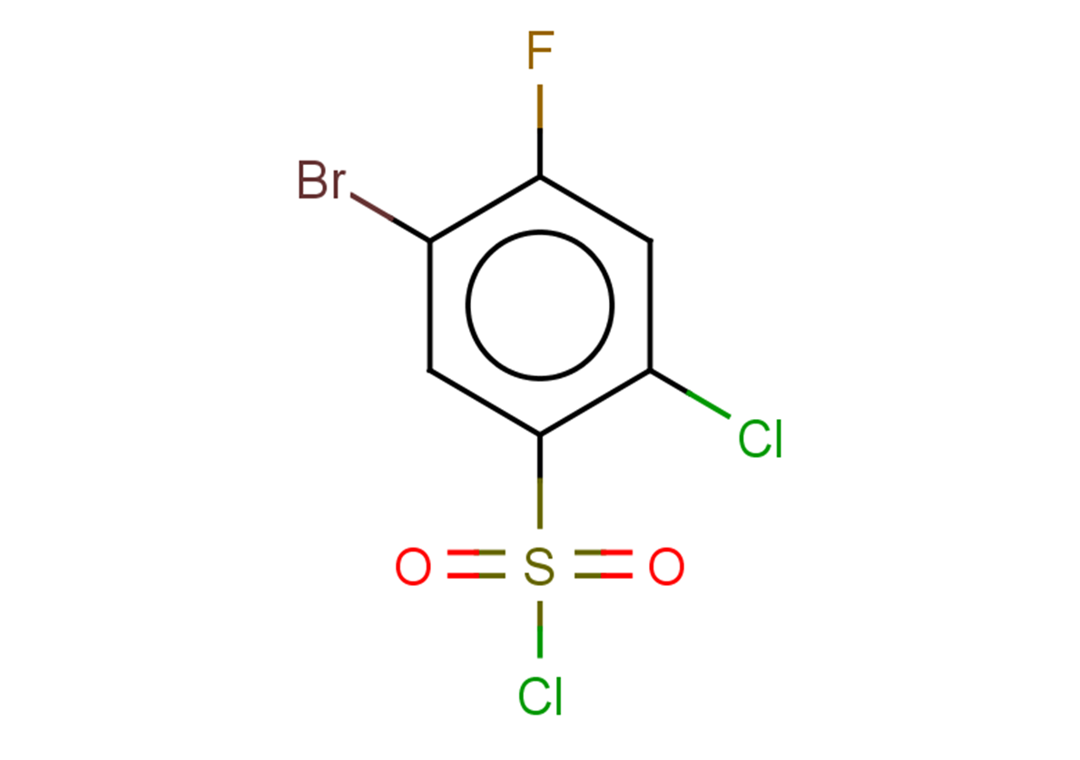 5-bromo-2-chloro-4-fluorobenzene-1-sulfonyl chloride