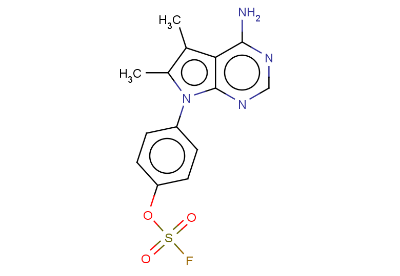 4-{4-amino-5,6-dimethyl-7H-pyrrolo[2,3-d]pyrimidin-7-yl}phenyl fluoranesulfonate