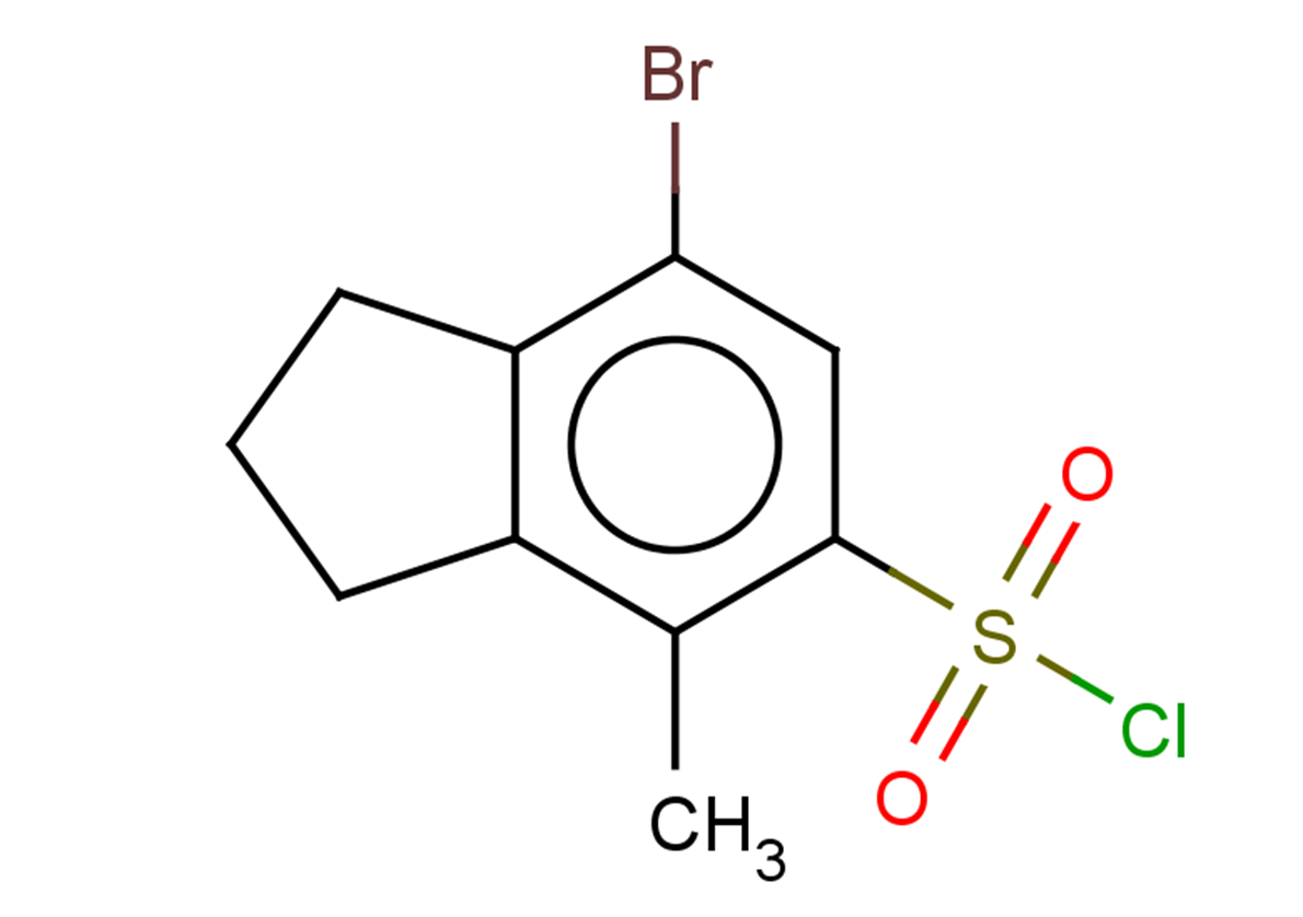 7-bromo-4-methyl-2,3-dihydro-1H-indene-5-sulfonyl chloride