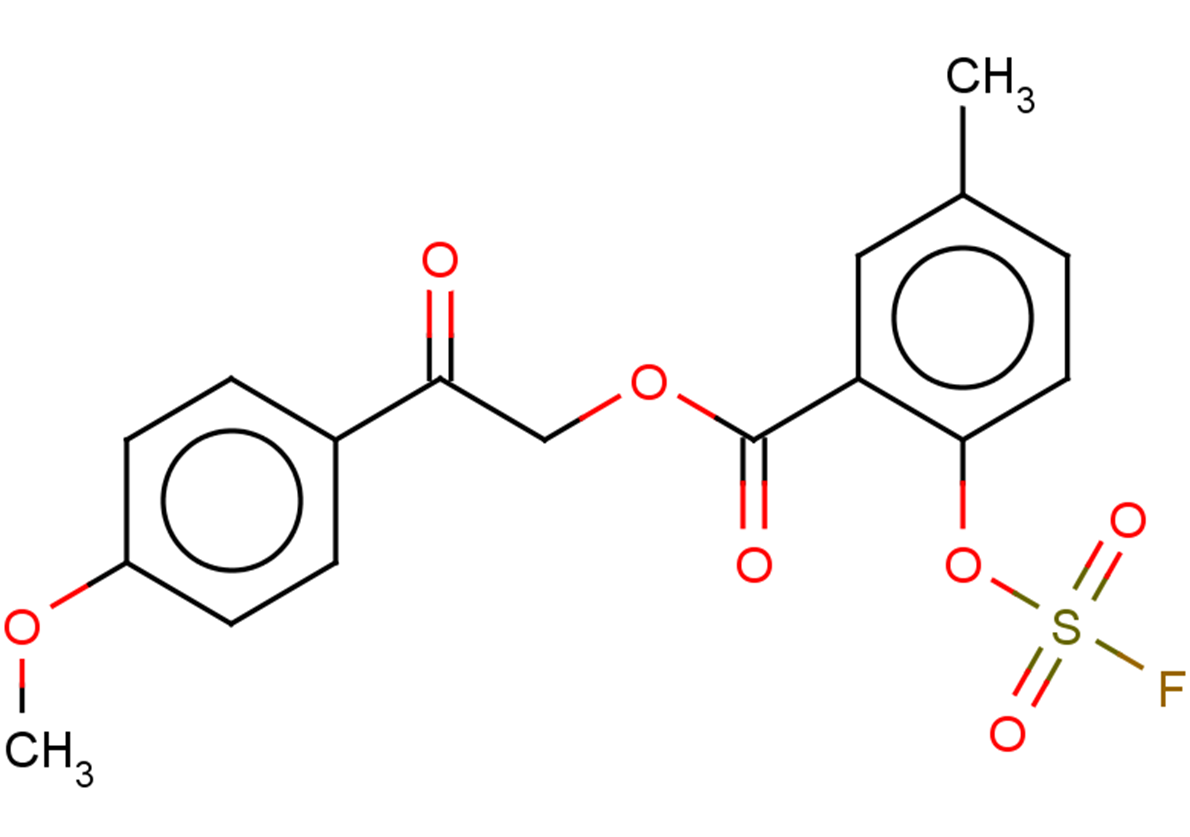 2-(4-methoxyphenyl)-2-oxoethyl 2-[(fluorosulfonyl)oxy]-5-methylbenzoate