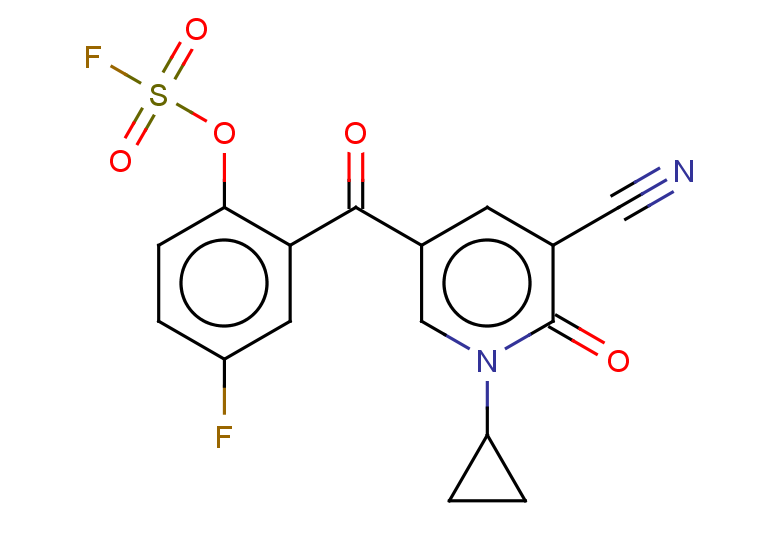 2-(5-cyano-1-cyclopropyl-6-oxo-1,6-dihydropyridine-3-carbonyl)-4-fluorophenyl sulfurofluoridate