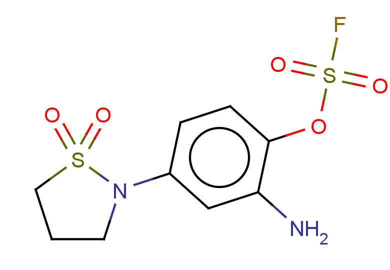 2-amino-4-(1,1-dioxo-1lambda6,2-thiazolidin-2-yl)phenyl fluoranesulfonate