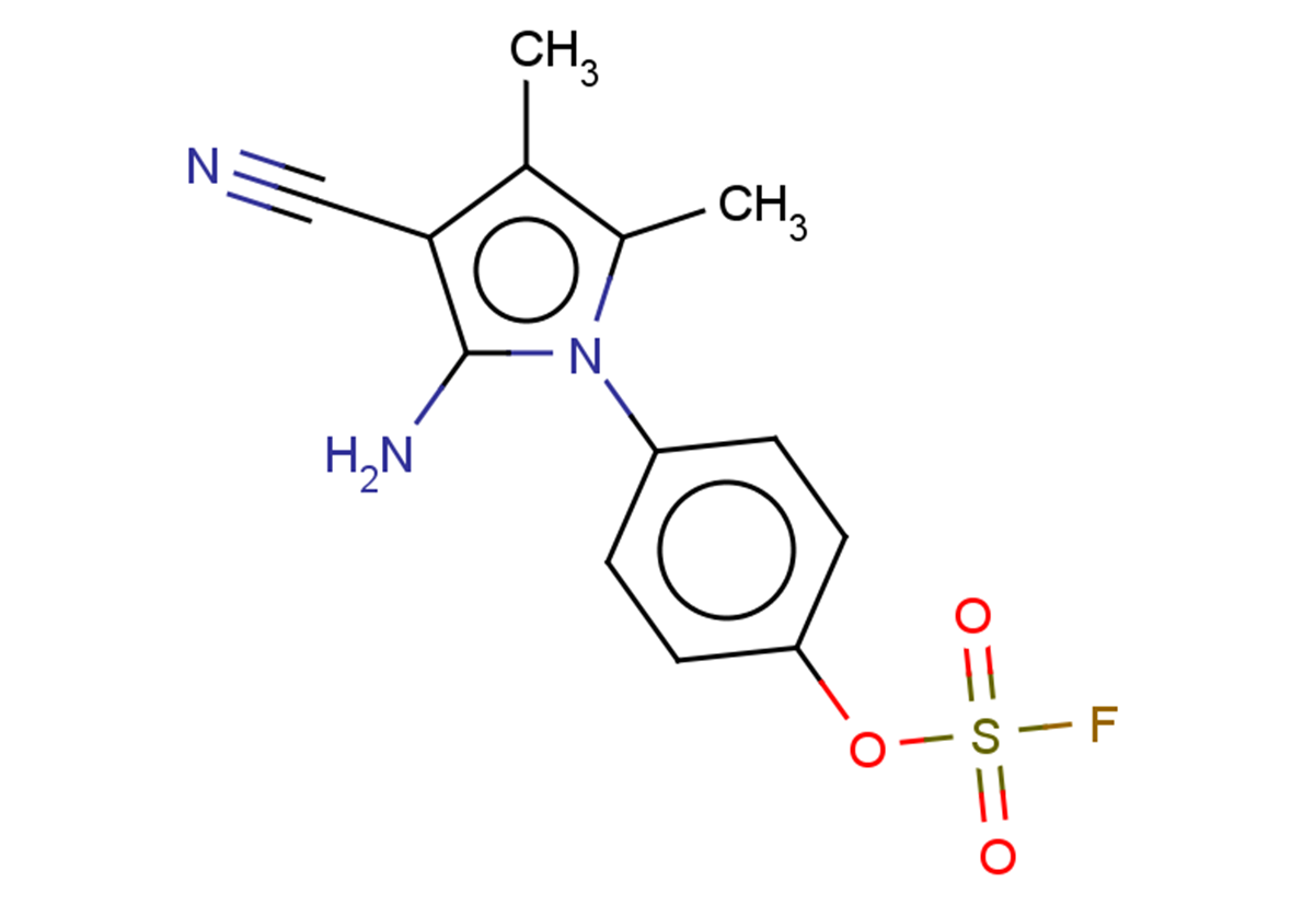 4-(2-amino-3-cyano-4,5-dimethyl-1H-pyrrol-1-yl)phenyl fluoranesulfonate