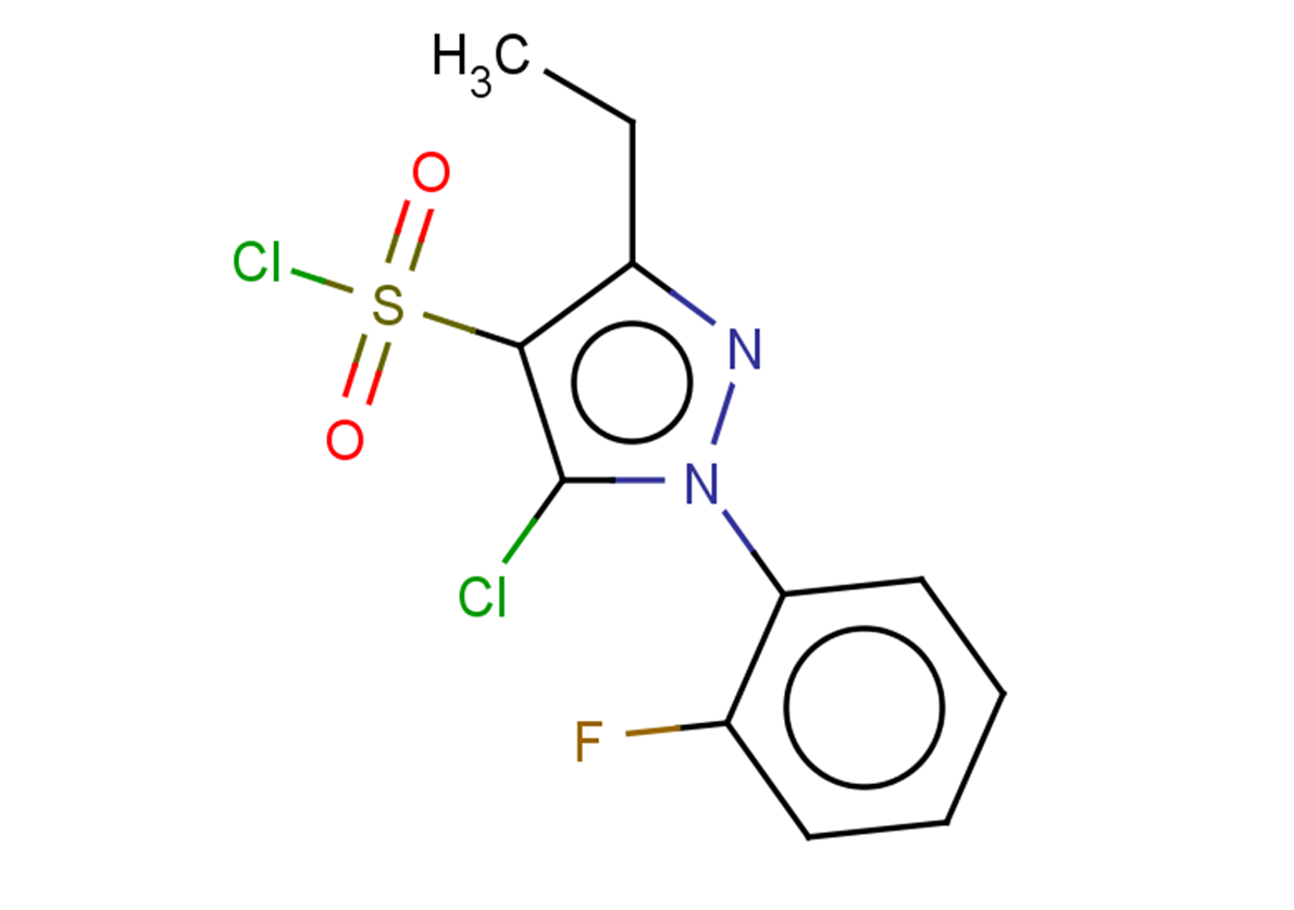 5-chloro-3-ethyl-1-(2-fluorophenyl)-1H-pyrazole-4-sulfonyl chloride