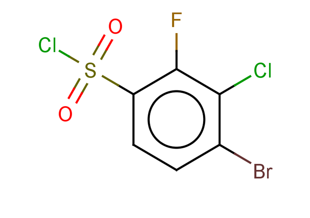4-bromo-3-chloro-2-fluorobenzene-1-sulfonyl chloride