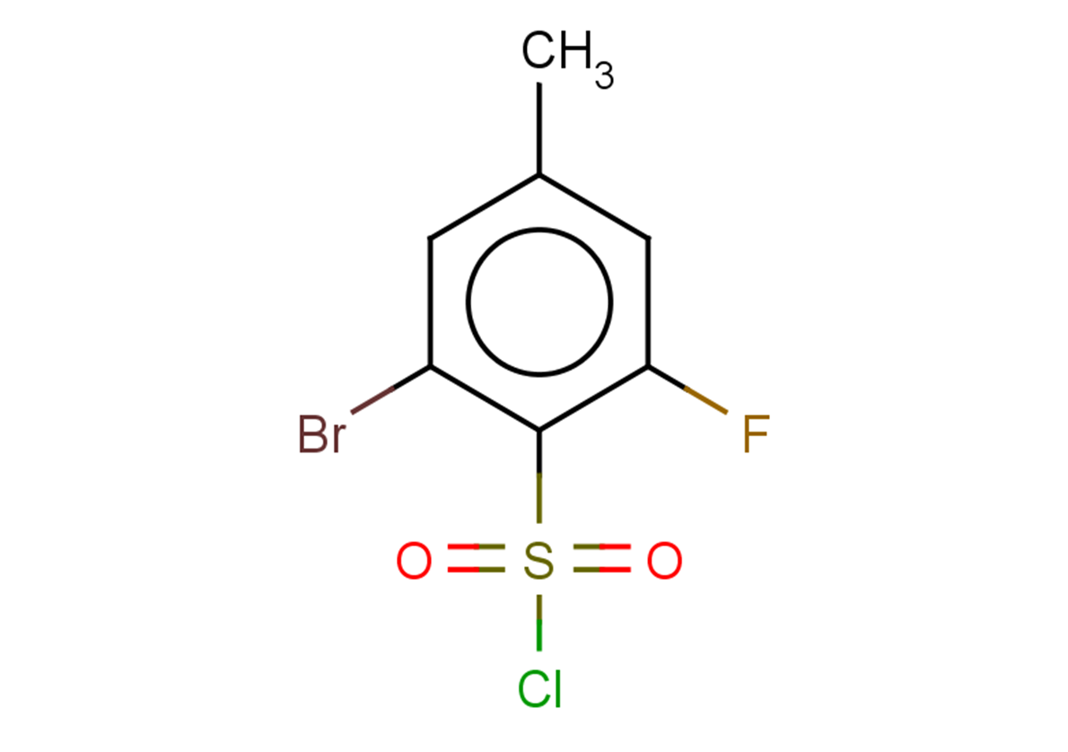 2-bromo-6-fluoro-4-methylbenzene-1-sulfonyl chloride
