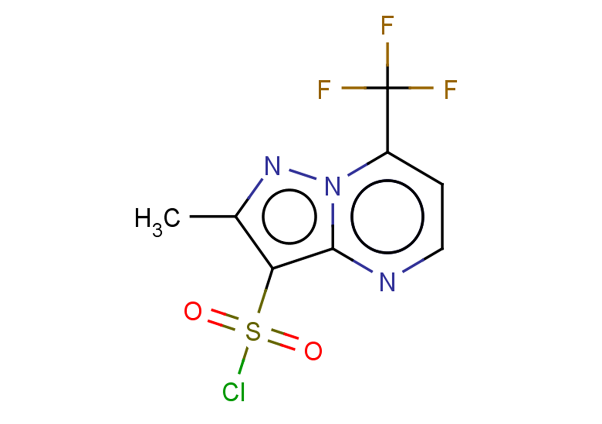 2-methyl-7-(trifluoromethyl)pyrazolo[1,5-a]pyrimidine-3-sulfonyl chloride