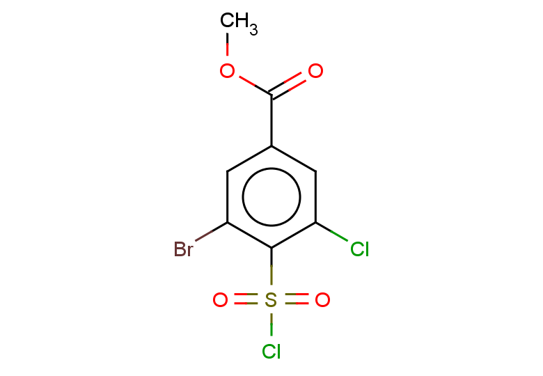 methyl 3-bromo-5-chloro-4-(chlorosulfonyl)benzoate