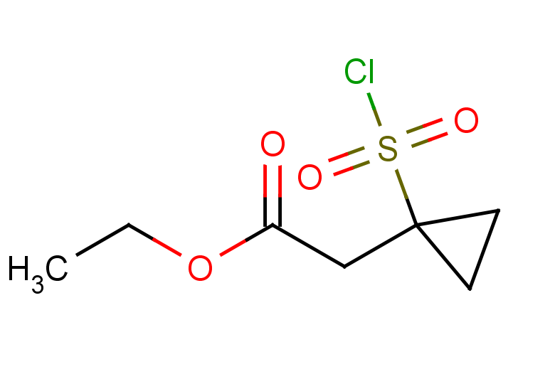 ethyl 2-[1-(chlorosulfonyl)cyclopropyl]acetate