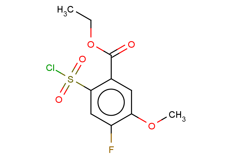 ethyl 2-(chlorosulfonyl)-4-fluoro-5-methoxybenzoate