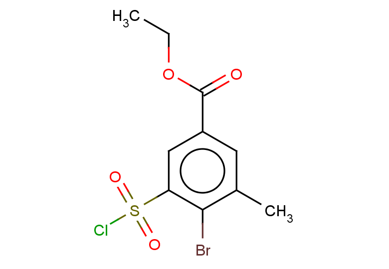 ethyl 4-bromo-3-(chlorosulfonyl)-5-methylbenzoate