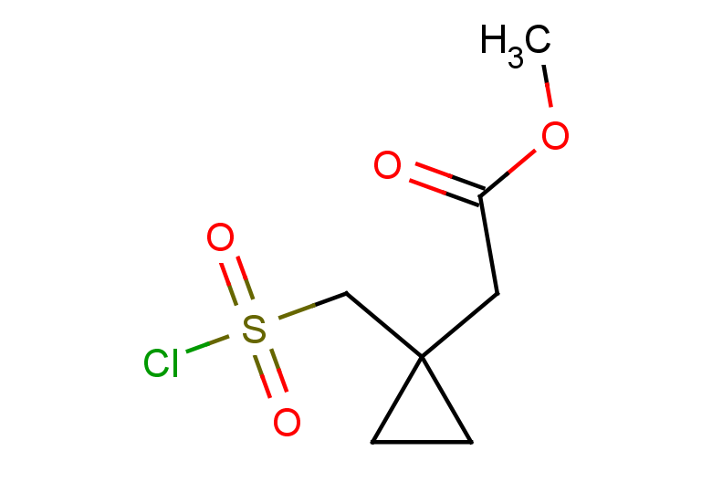 methyl 2-{1-[(chlorosulfonyl)methyl]cyclopropyl}acetate