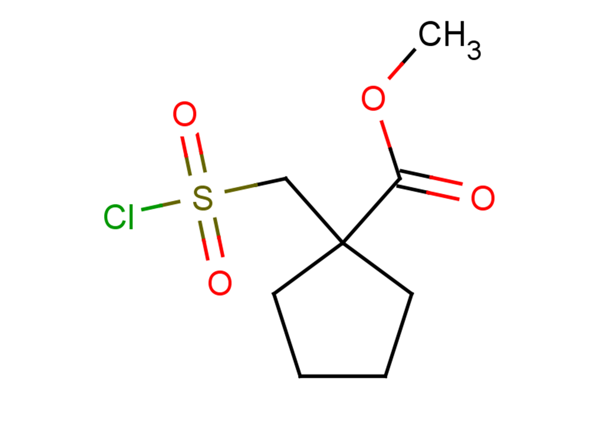 methyl 1-[(chlorosulfonyl)methyl]cyclopentane-1-carboxylate