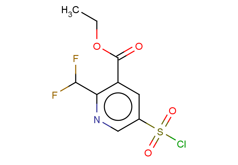 ethyl 5-(chlorosulfonyl)-2-(difluoromethyl)pyridine-3-carboxylate