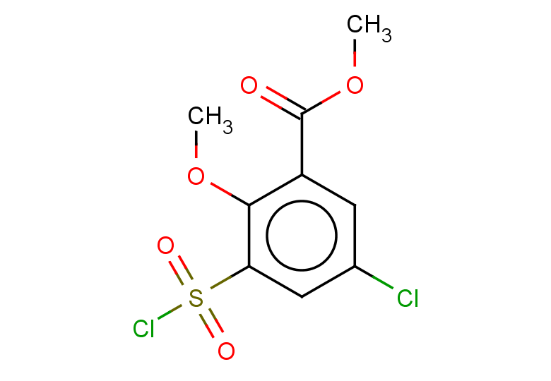 methyl 5-chloro-3-(chlorosulfonyl)-2-methoxybenzoate