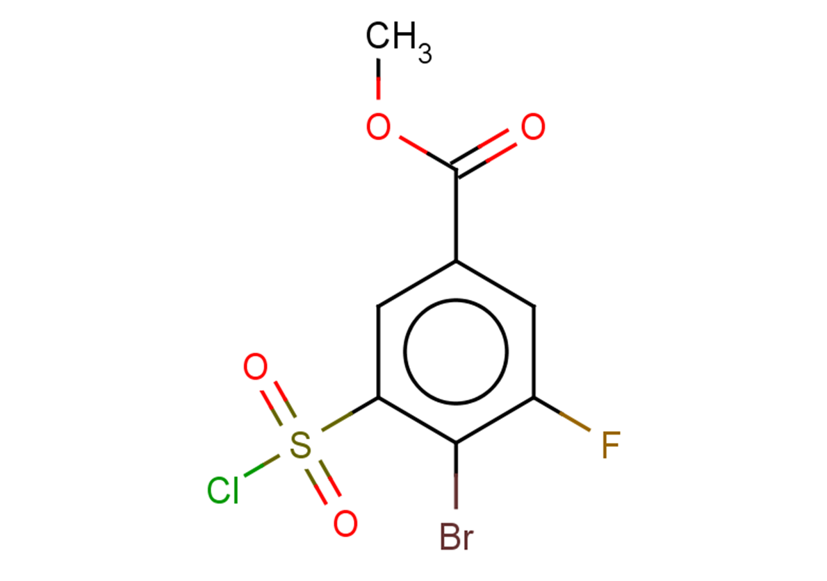 methyl 4-bromo-3-(chlorosulfonyl)-5-fluorobenzoate