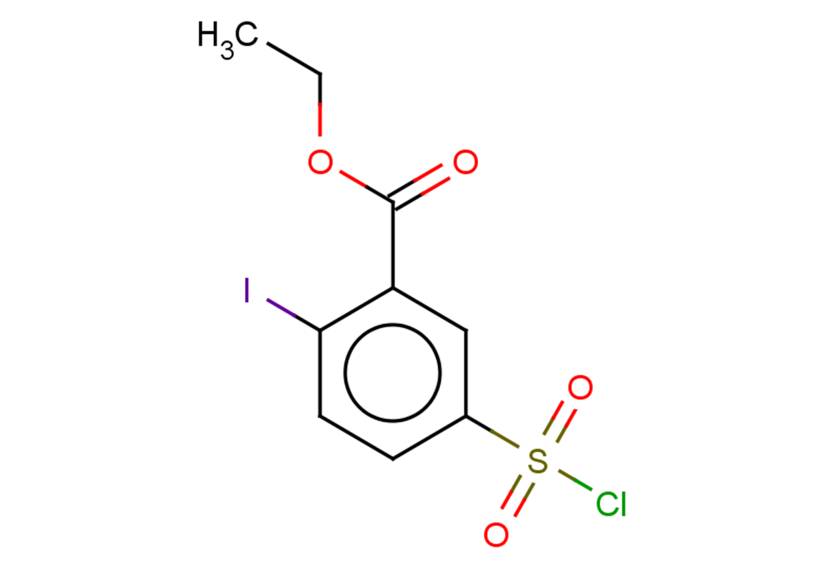 ethyl 5-(chlorosulfonyl)-2-iodobenzoate