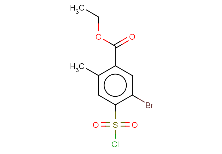 ethyl 5-bromo-4-(chlorosulfonyl)-2-methylbenzoate