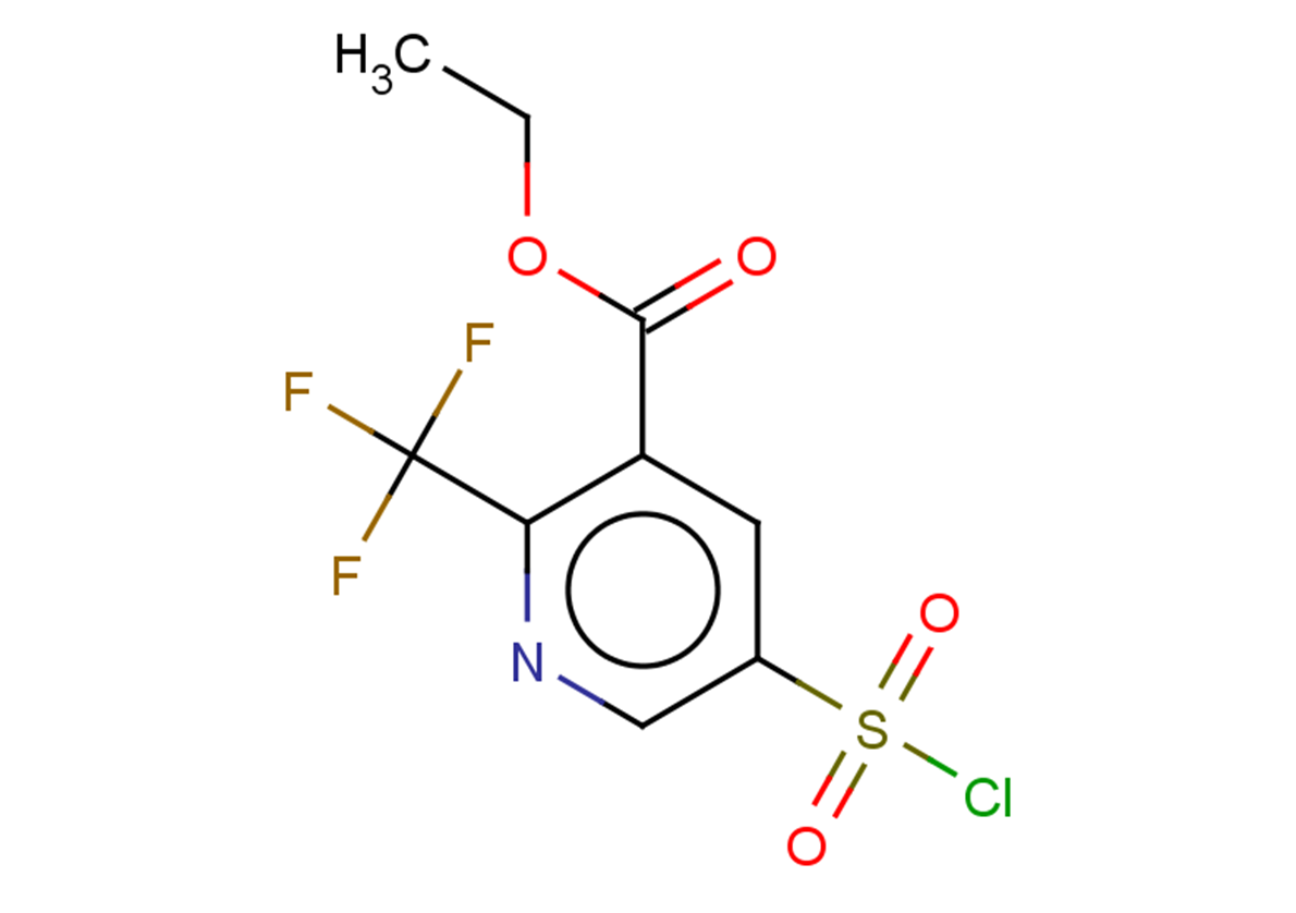 ethyl 5-(chlorosulfonyl)-2-(trifluoromethyl)pyridine-3-carboxylate
