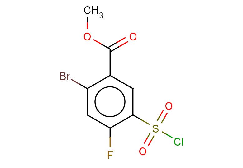 methyl 2-bromo-5-(chlorosulfonyl)-4-fluorobenzoate