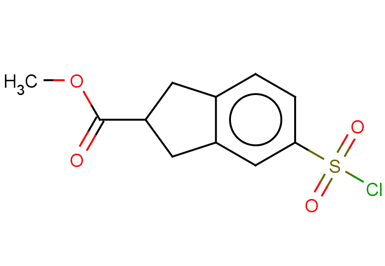methyl 5-(chlorosulfonyl)-2,3-dihydro-1H-indene-2-carboxylate