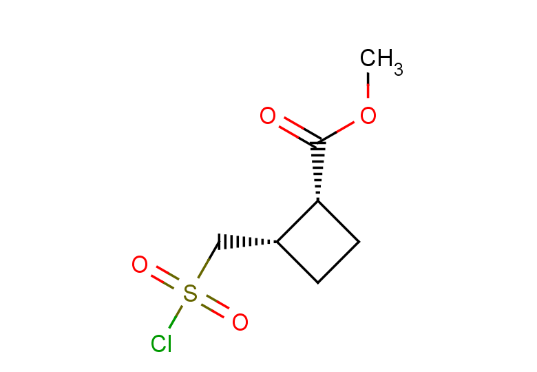 rac-methyl (1R,2S)-2-[(chlorosulfonyl)methyl]cyclobutane-1-carboxylate, cis