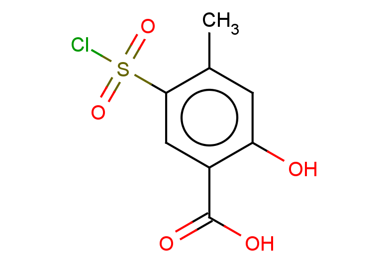 5-(chlorosulfonyl)-2-hydroxy-4-methylbenzoic acid