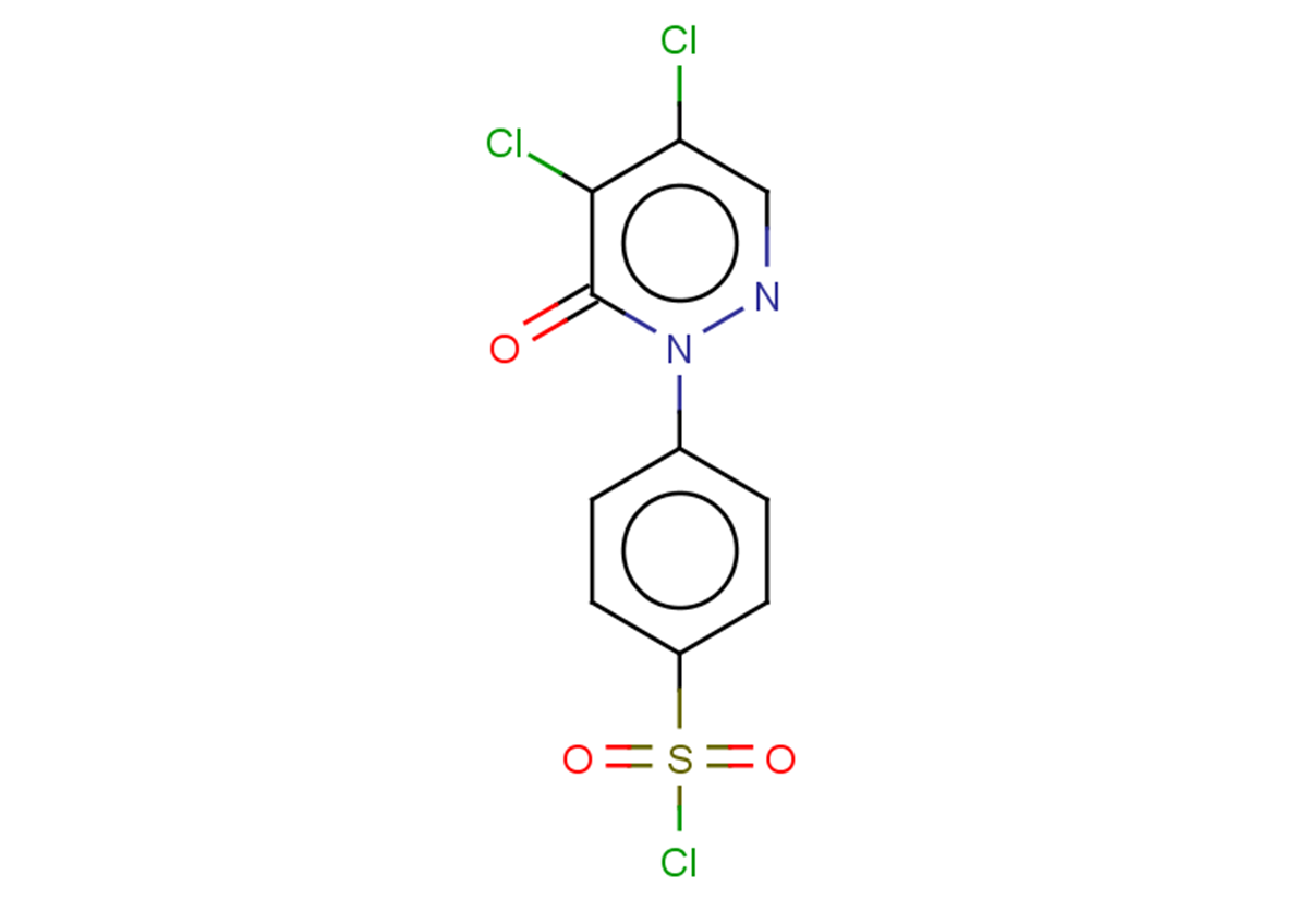 4-(4,5-dichloro-6-oxo-1,6-dihydropyridazin-1-yl)benzene-1-sulfonyl chloride