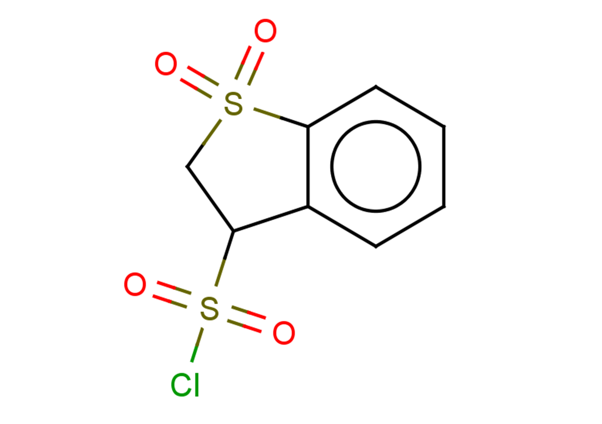 1,1-dioxo-2,3-dihydro-1lambda6-benzothiophene-3-sulfonyl chloride