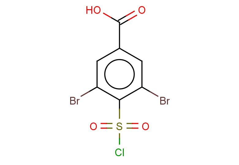 3,5-dibromo-4-(chlorosulfonyl)benzoic acid