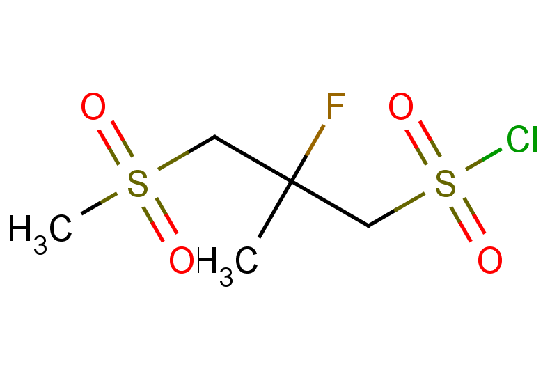 2-fluoro-3-methanesulfonyl-2-methylpropane-1-sulfonyl chloride