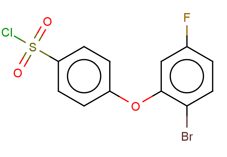 4-(2-bromo-5-fluorophenoxy)benzene-1-sulfonyl chloride