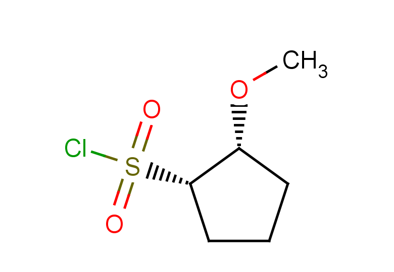 rac-(1R,2S)-2-methoxycyclopentane-1-sulfonyl chloride, cis