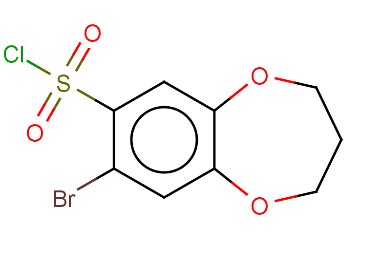 8-bromo-3,4-dihydro-2H-1,5-benzodioxepine-7-sulfonyl chloride