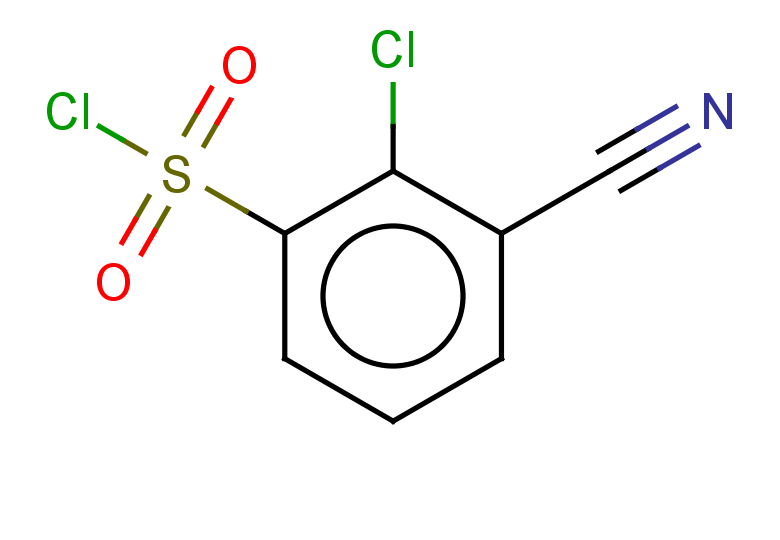 2-chloro-3-cyanobenzene-1-sulfonyl chloride