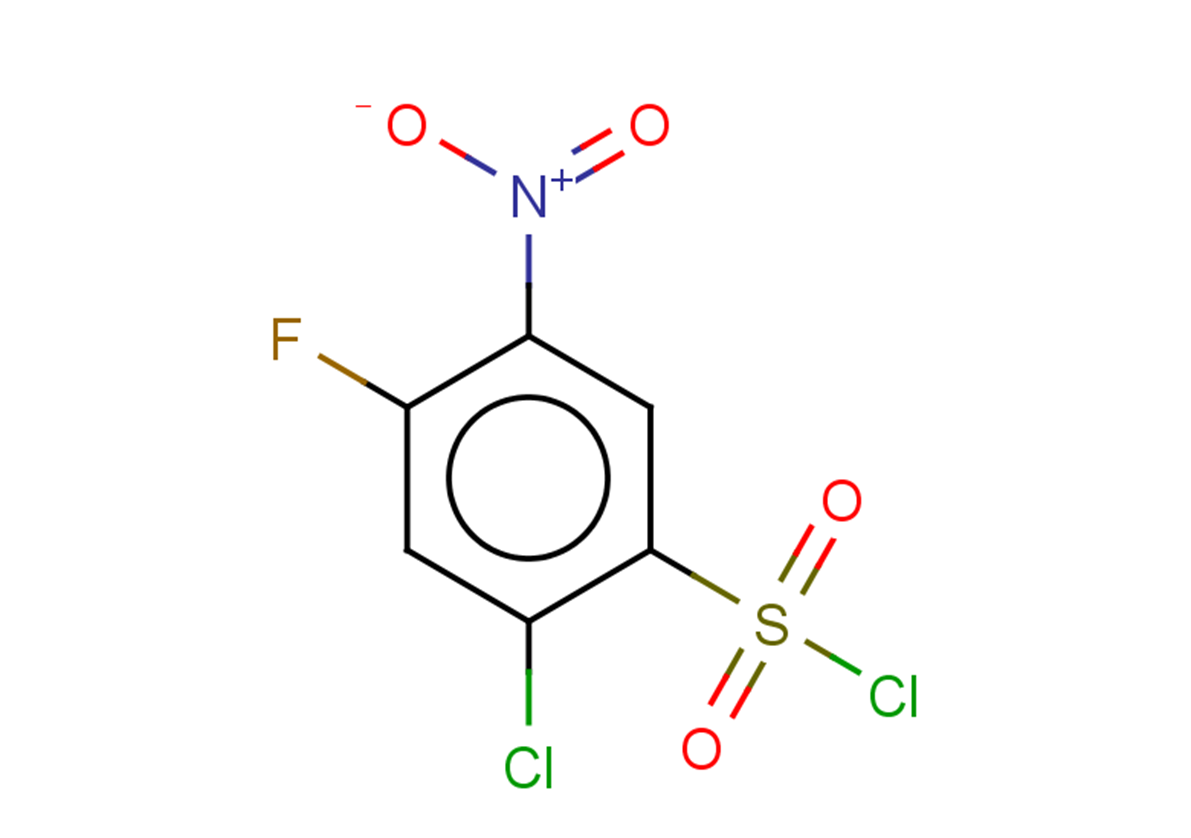 2-chloro-4-fluoro-5-nitrobenzene-1-sulfonyl chloride