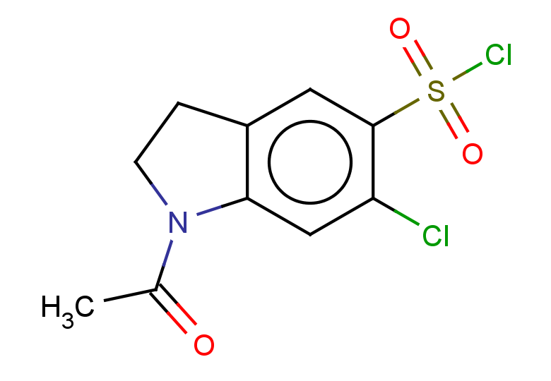 1-acetyl-6-chloro-2,3-dihydro-1H-indole-5-sulfonyl chloride