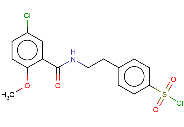 4-{2-[(5-chloro-2-methoxyphenyl)formamido]ethyl}benzene-1-sulfonyl chloride