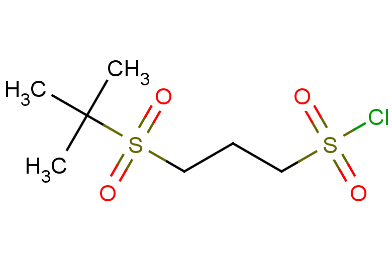 3-(2-methylpropane-2-sulfonyl)propane-1-sulfonyl chloride