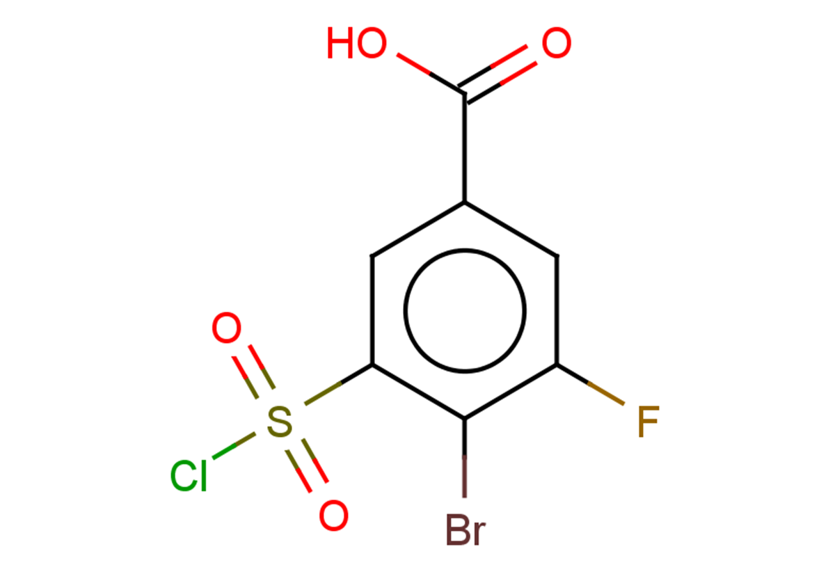 4-bromo-3-(chlorosulfonyl)-5-fluorobenzoic acid