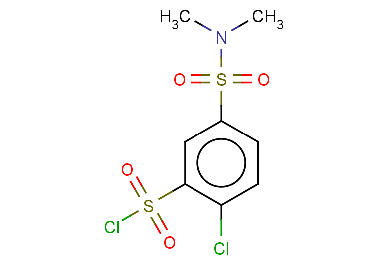 2-chloro-5-(dimethylsulfamoyl)benzene-1-sulfonyl chloride
