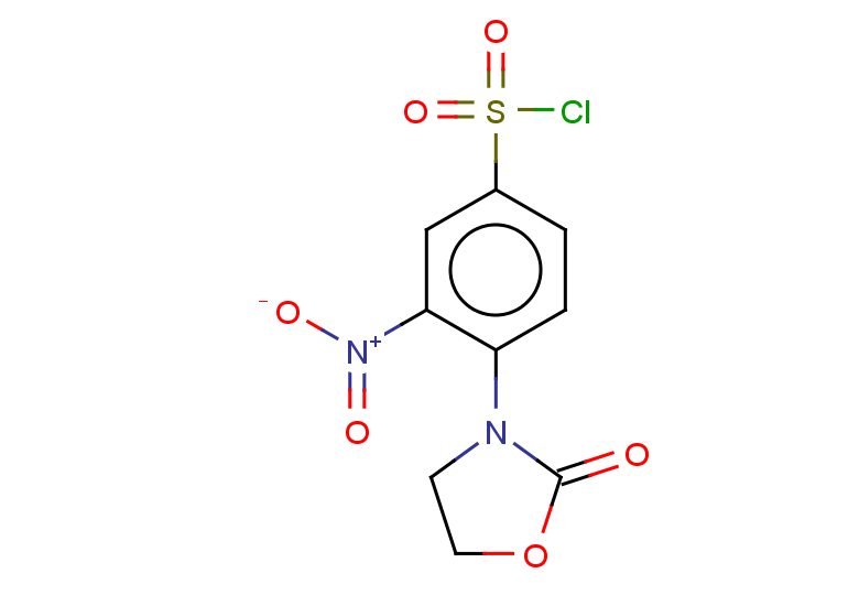3-nitro-4-(2-oxo-1,3-oxazolidin-3-yl)benzene-1-sulfonyl chloride