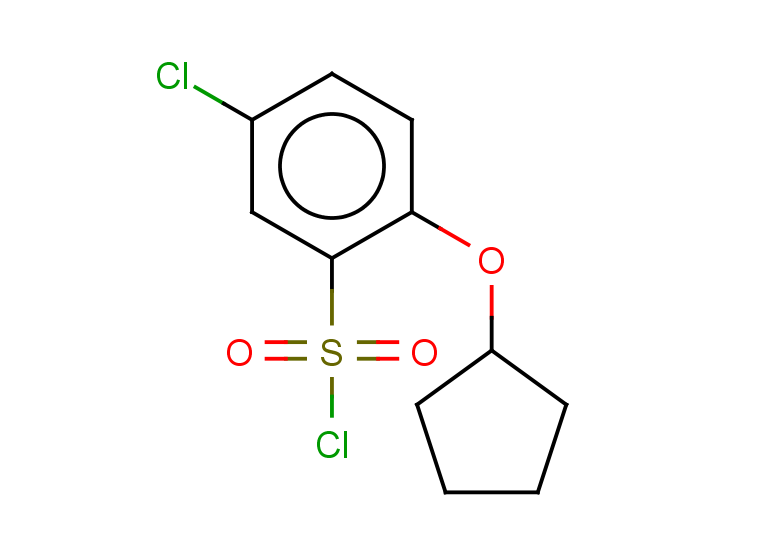 5-chloro-2-(cyclopentyloxy)benzene-1-sulfonyl chloride