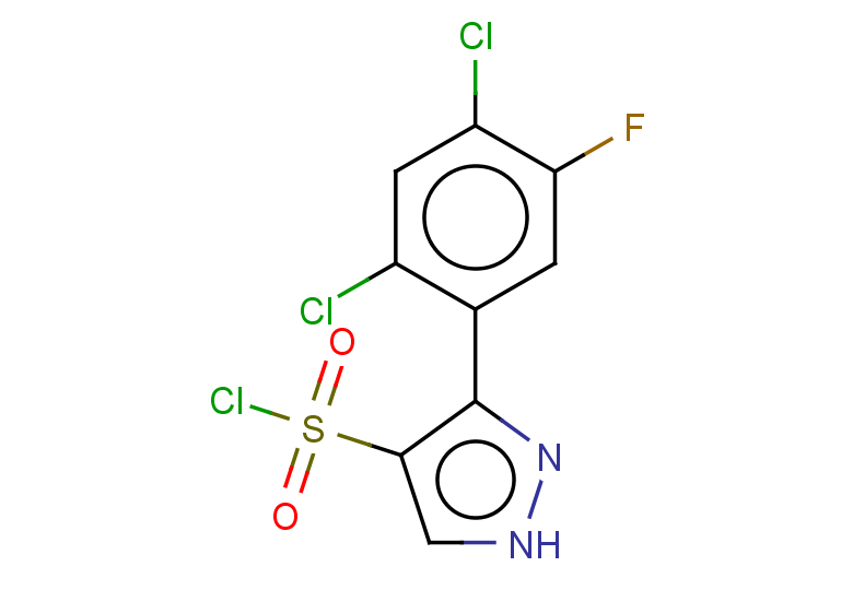 3-(2,4-dichloro-5-fluorophenyl)-1H-pyrazole-4-sulfonyl chloride