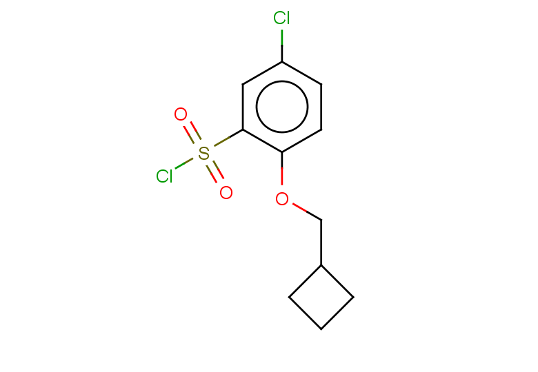5-chloro-2-(cyclobutylmethoxy)benzene-1-sulfonyl chloride