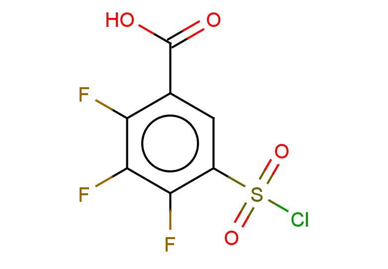 5-(chlorosulfonyl)-2,3,4-trifluorobenzoic acid